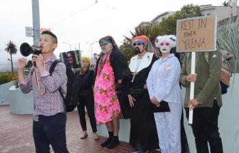 Online Extra: SF LGBTs rally for slain Russian activist