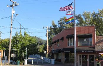 Guerneville rainbow flag stolen again
